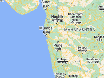 Map showing location of Khopoli (18.78333, 73.33333)