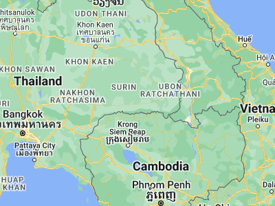 Map showing location of Khu Khan (14.71358, 104.19836)