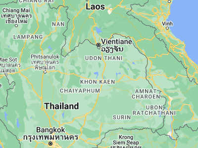 Map showing location of Khuean Ubolratana (16.7527, 102.63244)