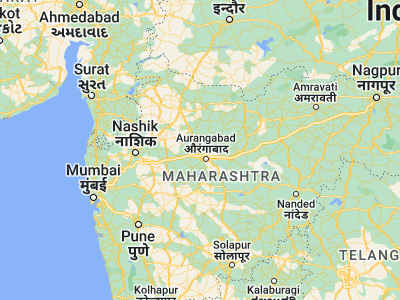 Map showing location of Khuldābād (20.05, 75.18333)