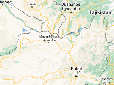 Map showing location of Khulm (36.69736, 67.69826)