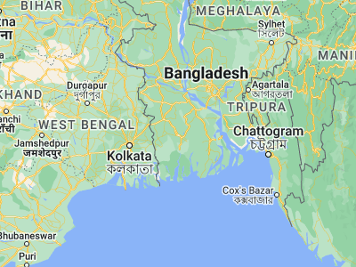 Map showing location of Khulna (22.80978, 89.56439)