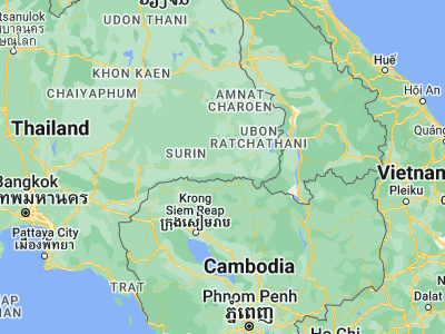 Map showing location of Khun Han (14.61739, 104.42506)