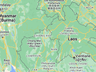 Map showing location of Khun Tan (19.83353, 100.25858)