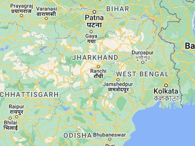 Map showing location of Khunti (23.08333, 85.28333)