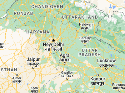 Map showing location of Khurja (28.25436, 77.85436)
