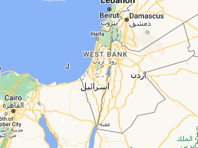 Map showing location of Khursā (31.48232, 35.01742)