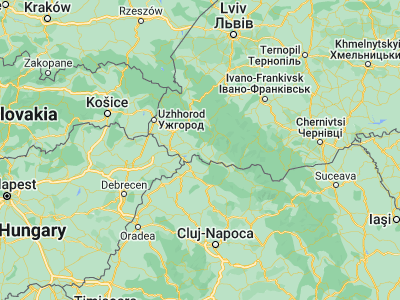 Map showing location of Khust (48.1793, 23.29909)