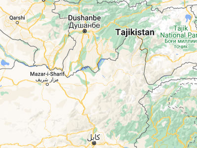 Map showing location of Khwājah Ghār (37.06588, 69.42126)