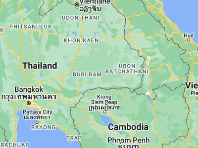 Map showing location of Khwao Sinarin (15.00244, 103.59154)