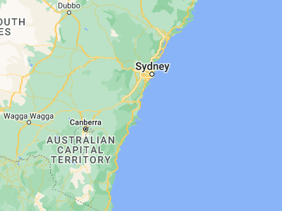 Map showing location of Kiama (-34.66828, 150.85219)