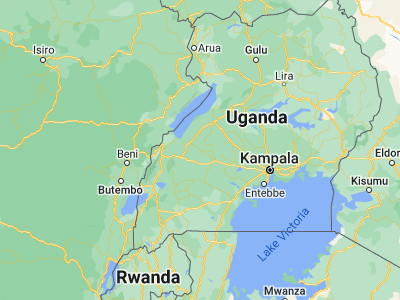 Map showing location of Kibale (0.8, 31.06667)