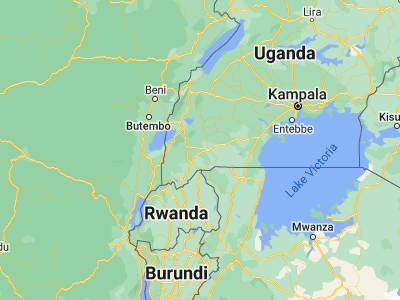 Map showing location of Kibingo (-0.62602, 30.43594)