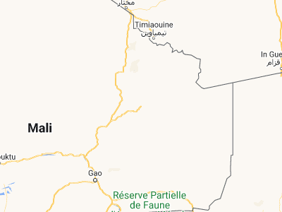 Map showing location of Kidal (18.44111, 1.40778)