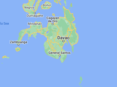 Map showing location of Kidapawan (7.00833, 125.08944)