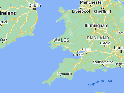 Map showing location of Kidwelly (51.73639, -4.30333)