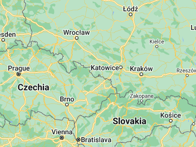 Map showing location of Kietrz (50.08042, 18.00432)
