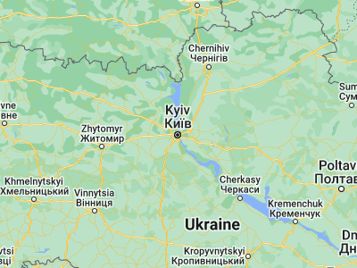 Map showing location of Kiev (50.45466, 30.5238)