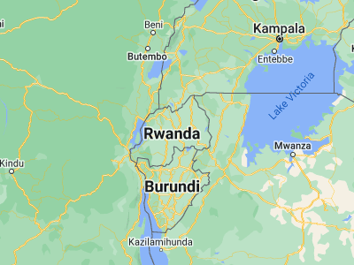 Map showing location of Kigali (-1.94995, 30.05885)