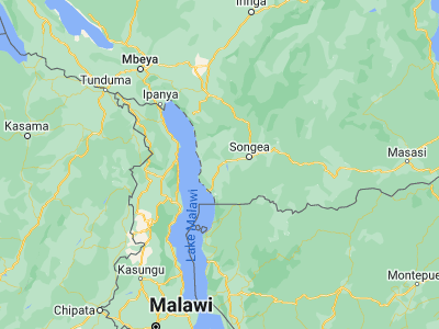 Map showing location of Kigonsera (-10.8, 35.05)