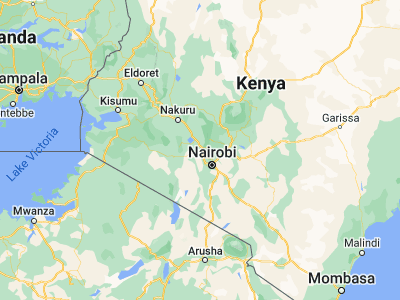 Map showing location of Kijabe (-0.93304, 36.57581)