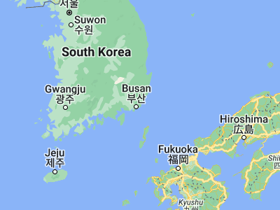 Map showing location of Kijang (35.24417, 129.21389)