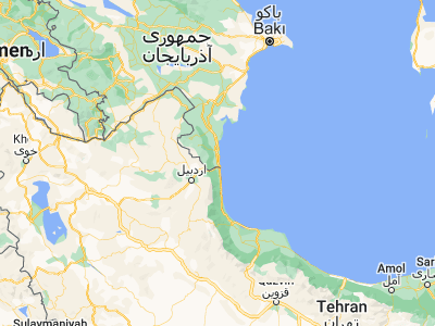 Map showing location of Kijoba (38.53278, 48.81667)