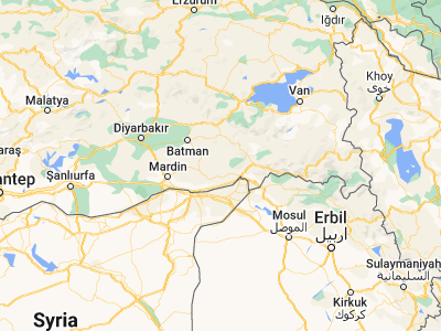Map showing location of Kılavuz (37.47833, 41.78056)