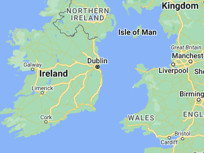 Map showing location of Kilcoole (53.10278, -6.065)
