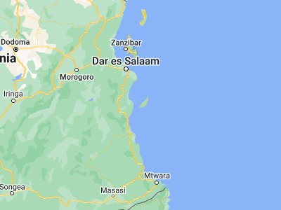 Map showing location of Kilindoni (-7.9139, 39.66684)