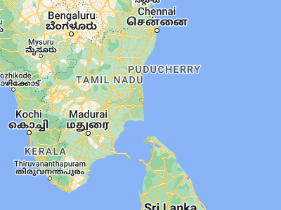 Map showing location of Kilvelur (10.76721, 79.74186)