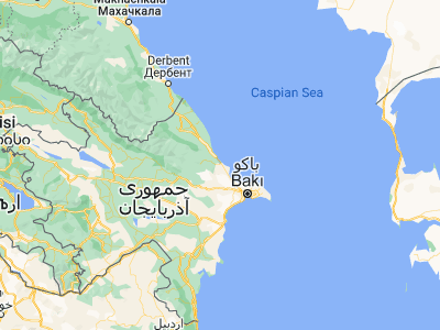 Map showing location of Kilyazi (40.87098, 49.34233)