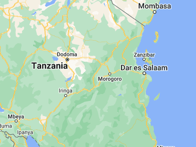 Map showing location of Kimamba (-6.78333, 37.13333)