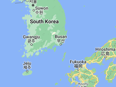 Map showing location of Kimhae (35.23417, 128.88111)