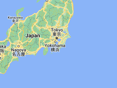 Map showing location of Kimitsu (35.32528, 139.89111)