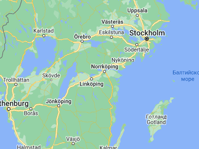 Map showing location of Kimstad (58.53333, 15.96667)