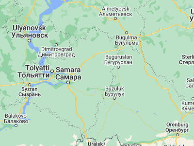 Map showing location of Kinel’-Cherkassy (53.4706, 51.4743)