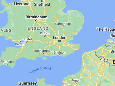 Map showing location of Kingston upon Thames (51.41259, -0.2974)