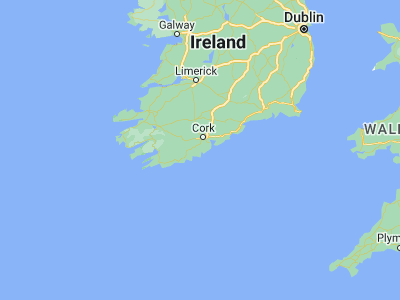 Map showing location of Kinsale (51.7075, -8.53056)