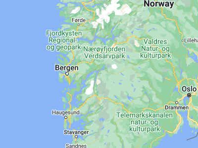 Map showing location of Kinsarvik (60.37568, 6.72247)