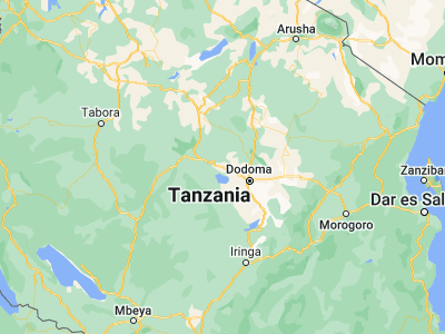 Map showing location of Kintinku (-5.88333, 35.23333)