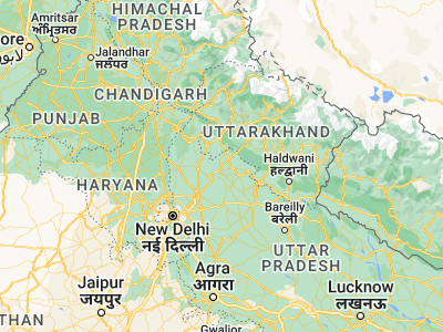 Map showing location of Kīratpur (29.50512, 78.2033)