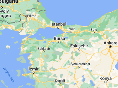 Map showing location of Kirazlı (40.09972, 29.04278)