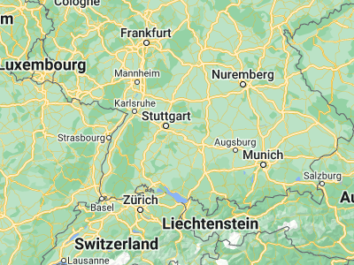 Map showing location of Kirchheim unter Teck (48.64683, 9.45378)