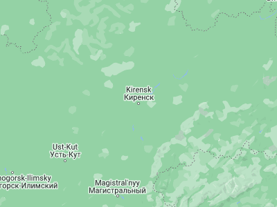 Map showing location of Kirensk (57.78528, 108.11194)