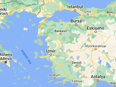 Map showing location of Kırkağaç (39.10638, 27.66925)