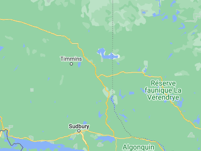 Map showing location of Kirkland Lake (48.14461, -80.03767)