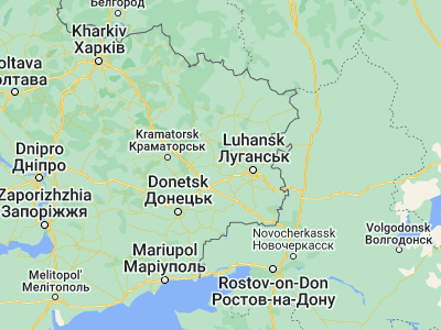 Map showing location of Kirovsk (48.63751, 38.6428)