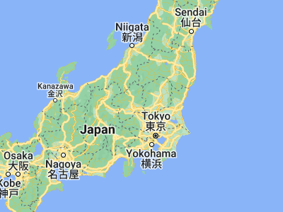 Map showing location of Kiryū (36.4, 139.33333)