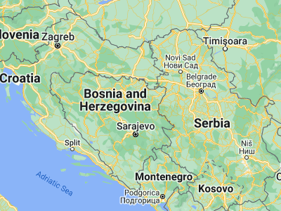 Map showing location of Kiseljak (44.48904, 18.56982)